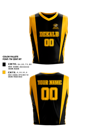 Mens Basketball Jersey, Dekalb High School Basketball, Women's Basketball, Teamtime, Team time, sublimation, custom sports apparel, team uniforms, spirit wear, spiritwear, sports uniforms, custom shirts, team store, custom team store, fundraiser sports, apparel fundraiser