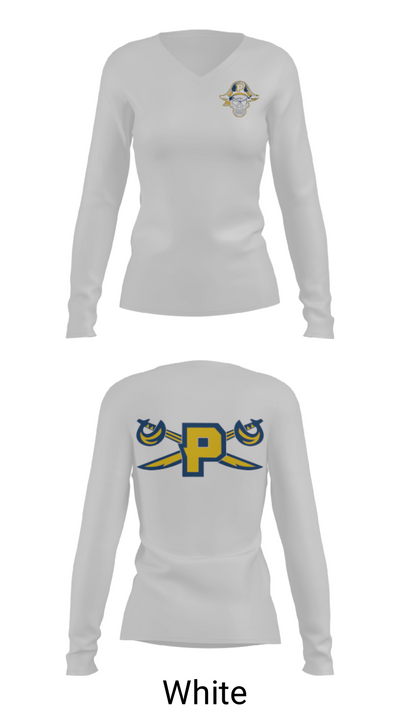 Paul Public Charter School (High School) Football 2422000 Women's Long Sleeve V-neck Shirt - 16