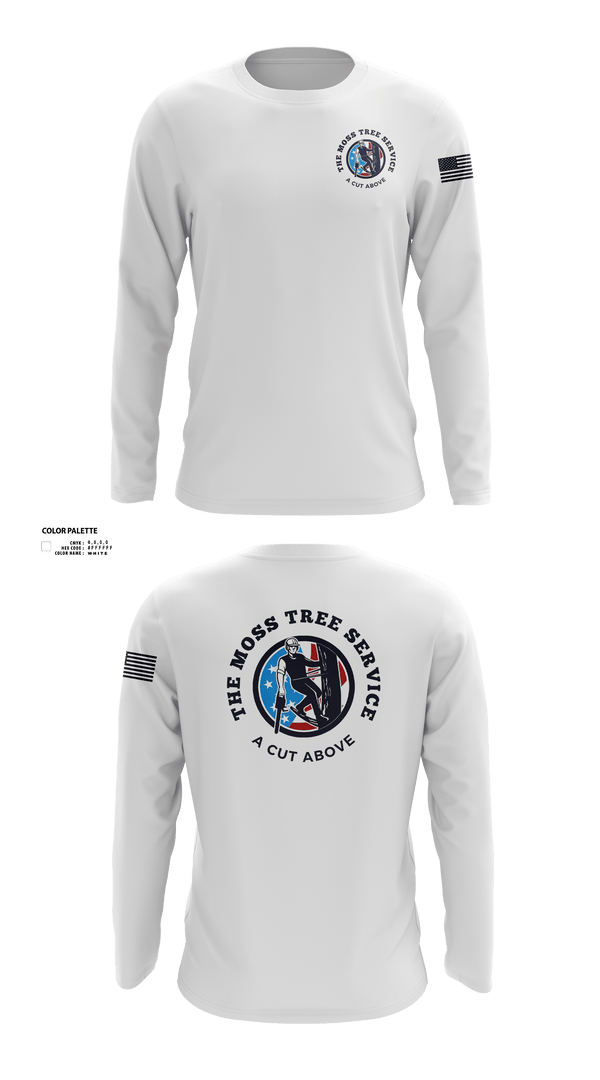 Long Sleeve Performance Shirt, The Moss Tree Service, , Teamtime, Team time, sublimation, custom sports apparel, team uniforms, spirit wear, spiritwear, sports uniforms, custom shirts, team store, custom team store, fundraiser sports, apparel fundraiser