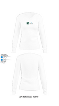 Cross Keys High School Volleyball 37059987 Women's Long Sleeve V-neck Shirt - 15