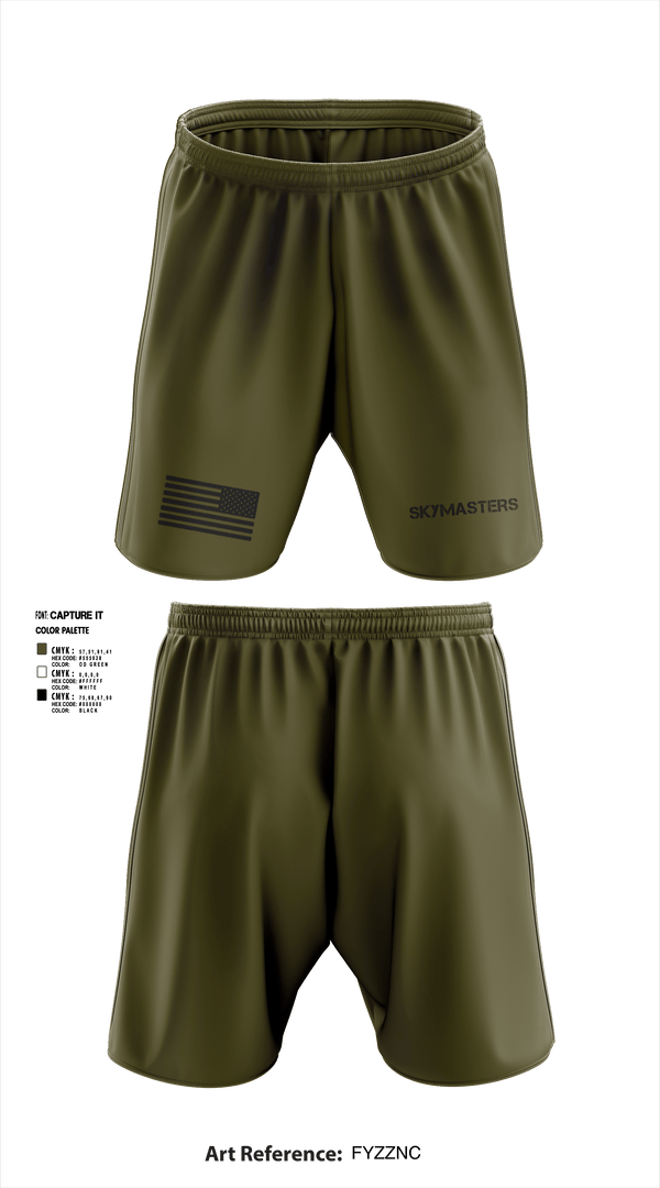 Athletic Shorts With Pockets, Skymasters, Army, Teamtime, Team time, sublimation, custom sports apparel, team uniforms, spirit wear, spiritwear, sports uniforms, custom shirts, team store, custom team store, fundraiser sports, apparel fundraiser