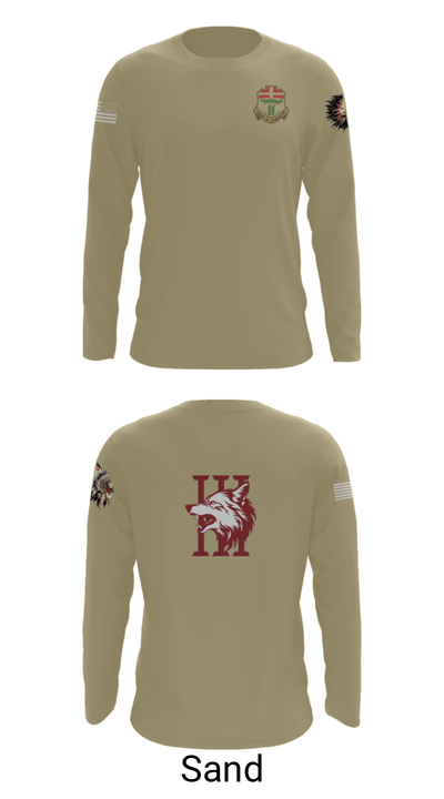 Apache company, 4-6 IN 88523274 Long Sleeve Performance Shirt - 86