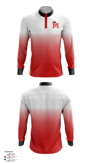 Quarter Zip Jacket, Morrison High School Basketball, Women's Basketball, Teamtime, Team time, sublimation, custom sports apparel, team uniforms, spirit wear, spiritwear, sports uniforms, custom shirts, team store, custom team store, fundraiser sports, apparel fundraiser