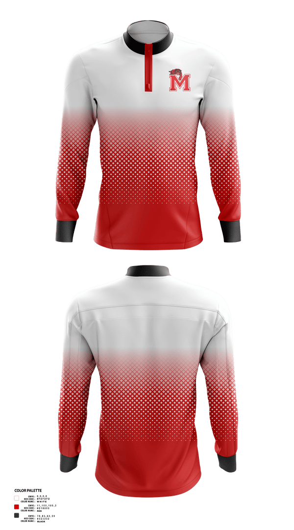 Quarter Zip Jacket, Morrison High School Basketball, Women's Basketball, Teamtime, Team time, sublimation, custom sports apparel, team uniforms, spirit wear, spiritwear, sports uniforms, custom shirts, team store, custom team store, fundraiser sports, apparel fundraiser