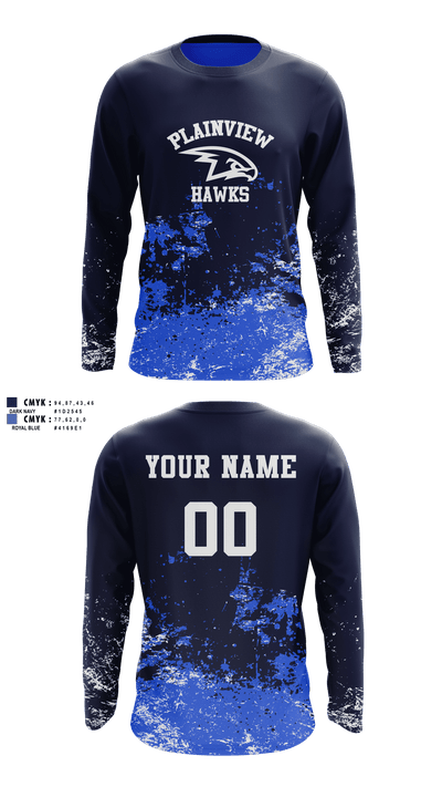 Plainview Little League 37284213 Long Sleeve Performance Shirt 15