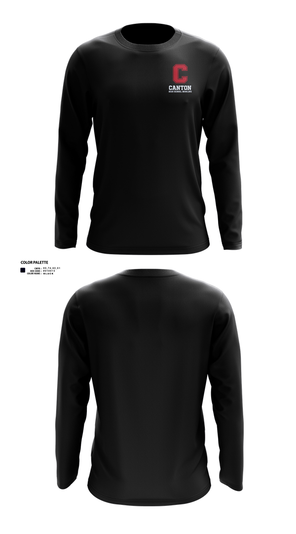 Long Sleeve Performance Shirt, Canton Bowling, Bowling, Teamtime, Team time, sublimation, custom sports apparel, team uniforms, spirit wear, spiritwear, sports uniforms, custom shirts, team store, custom team store, fundraiser sports, apparel fundraiser
