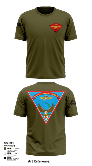 Short Sleeve Performance Shirt, Marine Air Group 24, Marines, Teamtime, Team time, sublimation, custom sports apparel, team uniforms, spirit wear, spiritwear, sports uniforms, custom shirts, team store, custom team store, fundraiser sports, apparel fundraiser