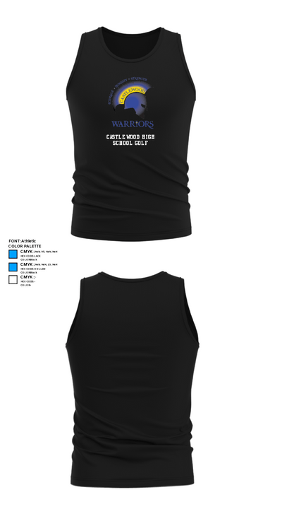 Castlewood High School Golf 28146017 Tank Top - 32