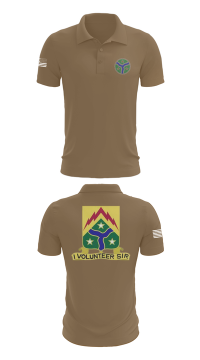 278th Armored Cavalry 65599627 Short Sleeve Performance Polo - 7