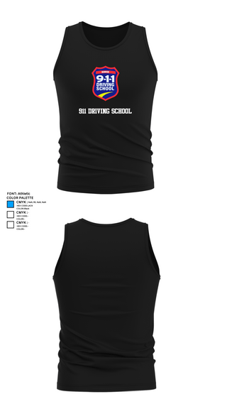 Tank Top, 911 Driving School, , Teamtime, Team time, sublimation, custom sports apparel, team uniforms, spirit wear, spiritwear, sports uniforms, custom shirts, team store, custom team store, fundraiser sports, apparel fundraiser