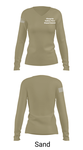 Womens Long Sleeve Vneck Shirt, Chagrin Valley Fire Department, , Teamtime, Team time, sublimation, custom sports apparel, team uniforms, spirit wear, spiritwear, sports uniforms, custom shirts, team store, custom team store, fundraiser sports, apparel fundraiser