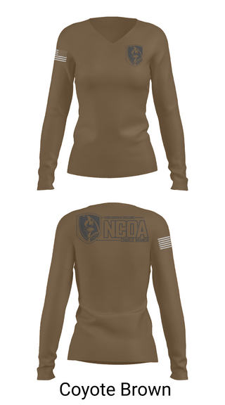 Womens Long Sleeve Vneck Shirt, CCoE NCOA Charlie Branch, , Teamtime, Team time, sublimation, custom sports apparel, team uniforms, spirit wear, spiritwear, sports uniforms, custom shirts, team store, custom team store, fundraiser sports, apparel fundraiser