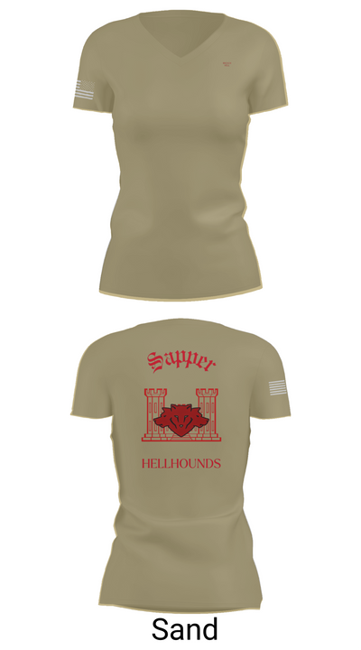811th EN CO 58008246 Women's Short Sleeve V-neck Shirt - 84