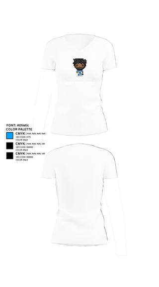 Womens Short Sleeve Vneck Shirt, Rider Music Sound, , Teamtime, Team time, sublimation, custom sports apparel, team uniforms, spirit wear, spiritwear, sports uniforms, custom shirts, team store, custom team store, fundraiser sports, apparel fundraiser