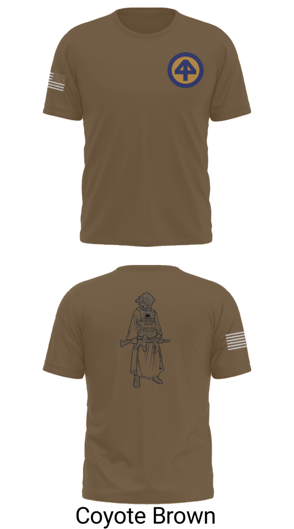 Old School Cotton Feel Shirt, A Co 1/1-114th, Army, Teamtime, Team time, sublimation, custom sports apparel, team uniforms, spirit wear, spiritwear, sports uniforms, custom shirts, team store, custom team store, fundraiser sports, apparel fundraiser