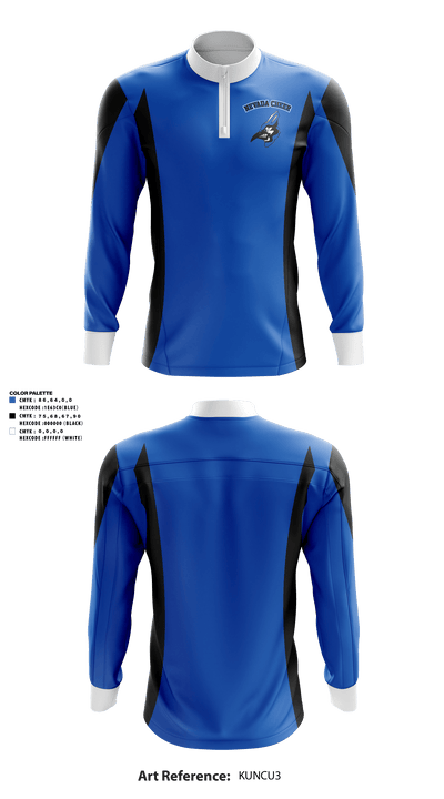 Nevada High School Cheer 76739420 Quarter Zip Jacket - 1