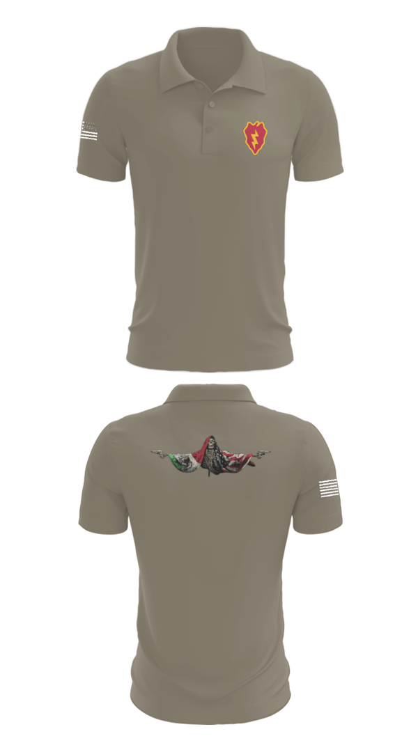 Short Sleeve Performance Polo, 25th ID, Army, Teamtime, Team time, sublimation, custom sports apparel, team uniforms, spirit wear, spiritwear, sports uniforms, custom shirts, team store, custom team store, fundraiser sports, apparel fundraiser