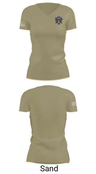 Womens Short Sleeve Vneck Shirt, 527th MP CO, Army, Teamtime, Team time, sublimation, custom sports apparel, team uniforms, spirit wear, spiritwear, sports uniforms, custom shirts, team store, custom team store, fundraiser sports, apparel fundraiser