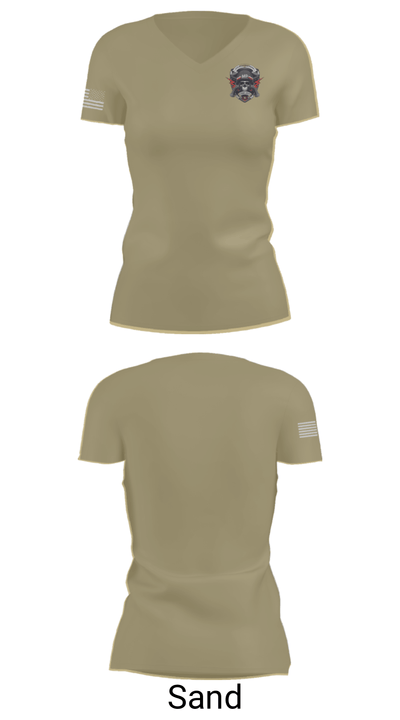 527th MP CO 93660019 Women's Short Sleeve V-neck Shirt - 88