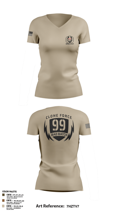 undefined Women's Short Sleeve V-neck Shirt - 3