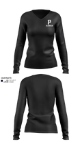 Plymouth Bowling 52990281 Women's Long Sleeve V-neck Shirt - 40
