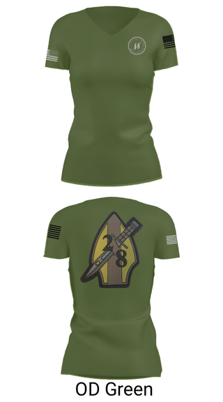 Womens Short Sleeve Vneck Shirt, 2nd bn 8th Marines, Marines, Teamtime, Team time, sublimation, custom sports apparel, team uniforms, spirit wear, spiritwear, sports uniforms, custom shirts, team store, custom team store, fundraiser sports, apparel fundraiser