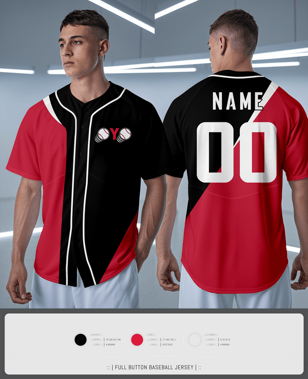 Full Button Baseball Jersey, Oaklandon Youth Organization, Baseball, Teamtime, Team time, sublimation, custom sports apparel, team uniforms, spirit wear, spiritwear, sports uniforms, custom shirts, team store, custom team store, fundraiser sports, apparel fundraiser