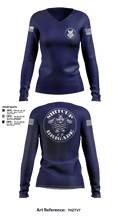 USS Patriot 22080502 Women's Long Sleeve V-neck Shirt - 1