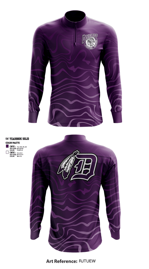 Quarter Zip Jacket, Douglass Junior High School Basketball, Women's Basketball, Teamtime, Team time, sublimation, custom sports apparel, team uniforms, spirit wear, spiritwear, sports uniforms, custom shirts, team store, custom team store, fundraiser sports, apparel fundraiser