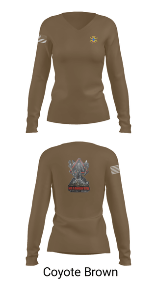 Women's Long Sleeve Vneck Shirt, 1/623rd FAR, National Guard, Teamtime, Team time, sublimation, custom sports apparel, team uniforms, spirit wear, spiritwear, sports uniforms, custom shirts, team store, custom team store, fundraiser sports, apparel fundraiser