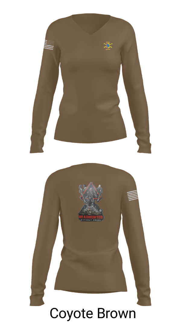 Women's Long Sleeve Vneck Shirt, 1/623rd FAR, National Guard, Teamtime, Team time, sublimation, custom sports apparel, team uniforms, spirit wear, spiritwear, sports uniforms, custom shirts, team store, custom team store, fundraiser sports, apparel fundraiser