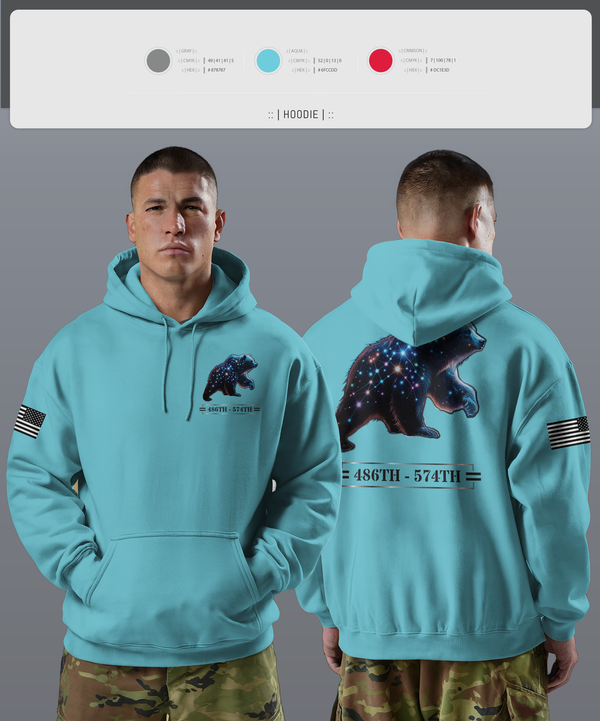Hoodie, 486th/574th, , Teamtime, Team time, sublimation, custom sports apparel, team uniforms, spirit wear, spiritwear, sports uniforms, custom shirts, team store, custom team store, fundraiser sports, apparel fundraiser