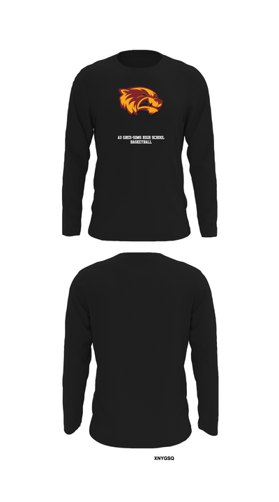 Au Gres-Sims High School Basketball 7480620 Long Sleeve Performance Shirt - 27