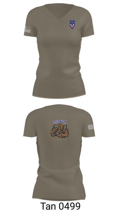539th CTC(L) 64656051 Women's Short Sleeve V-neck Shirt - 68