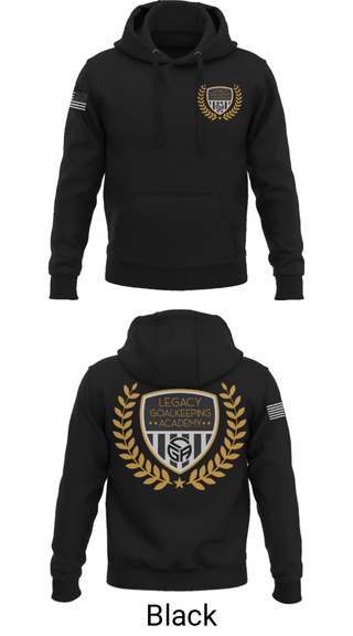 Hoodie, Legacy Goalkeeping Acadmey, Men's Soccer, Teamtime, Team time, sublimation, custom sports apparel, team uniforms, spirit wear, spiritwear, sports uniforms, custom shirts, team store, custom team store, fundraiser sports, apparel fundraiser