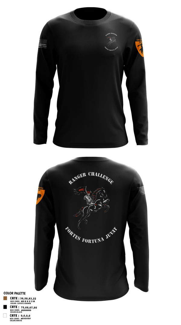 Long Sleeve Performance Shirt, Ranger Challenge, , Teamtime, Team time, sublimation, custom sports apparel, team uniforms, spirit wear, spiritwear, sports uniforms, custom shirts, team store, custom team store, fundraiser sports, apparel fundraiser