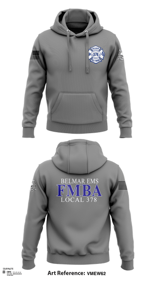 Hoodie, Belmar FMBA, Fire Department, Teamtime, Team time, sublimation, custom sports apparel, team uniforms, spirit wear, spiritwear, sports uniforms, custom shirts, team store, custom team store, fundraiser sports, apparel fundraiser
