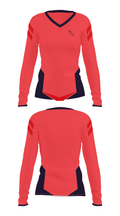 4ZCCO 61200346 Women's Long Sleeve V-neck Shirt - 28