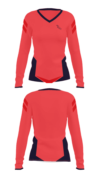 Women's Long Sleeve Vneck Shirt, 4ZCCO, , Teamtime, Team time, sublimation, custom sports apparel, team uniforms, spirit wear, spiritwear, sports uniforms, custom shirts, team store, custom team store, fundraiser sports, apparel fundraiser