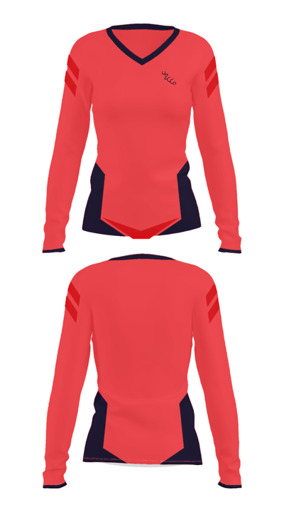 4ZCCO 61200346 Women's Long Sleeve V-neck Shirt - 28