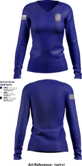 MAREK-SPD 97268031 Women's Long Sleeve V-neck Shirt - 1