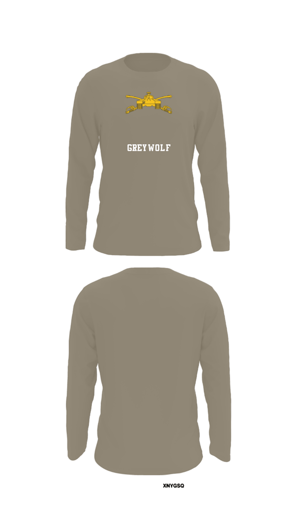 Long Sleeve Performance Shirt, Greywolf, Army, Teamtime, Team time, sublimation, custom sports apparel, team uniforms, spirit wear, spiritwear, sports uniforms, custom shirts, team store, custom team store, fundraiser sports, apparel fundraiser