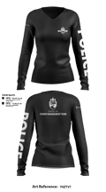 Fargo PD CMT 18649595 Women's Long Sleeve V-neck Shirt - 102
