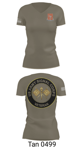 Women's Short Sleeve Vneck Shirt, 440th Signal Brigade, , Teamtime, Team time, sublimation, custom sports apparel, team uniforms, spirit wear, spiritwear, sports uniforms, custom shirts, team store, custom team store, fundraiser sports, apparel fundraiser