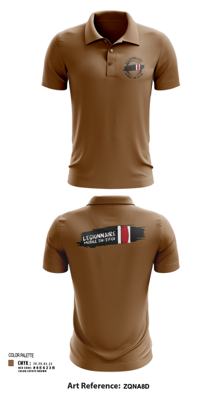 Short Sleeve Performance Polo, Legionnaire Mobile Jiu-Jitsu, , Teamtime, Team time, sublimation, custom sports apparel, team uniforms, spirit wear, spiritwear, sports uniforms, custom shirts, team store, custom team store, fundraiser sports, apparel fundraiser