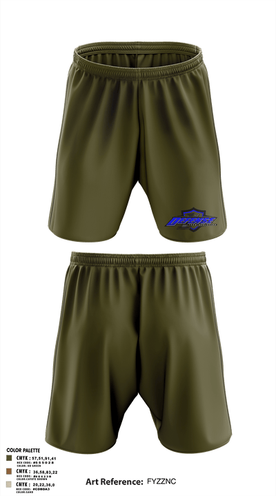 1st Defense Foam Insulation 48484867 Athletic Shorts With Pockets - 1