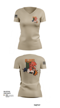 Hellraiser 15365776 Women's Short Sleeve V-neck Shirt - 103