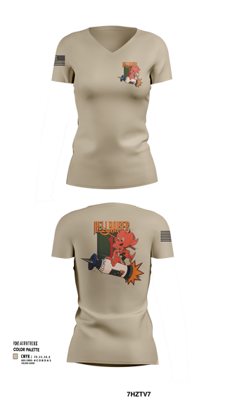 Womens Short Sleeve Vneck Shirt, Hellraiser, , Teamtime, Team time, sublimation, custom sports apparel, team uniforms, spirit wear, spiritwear, sports uniforms, custom shirts, team store, custom team store, fundraiser sports, apparel fundraiser