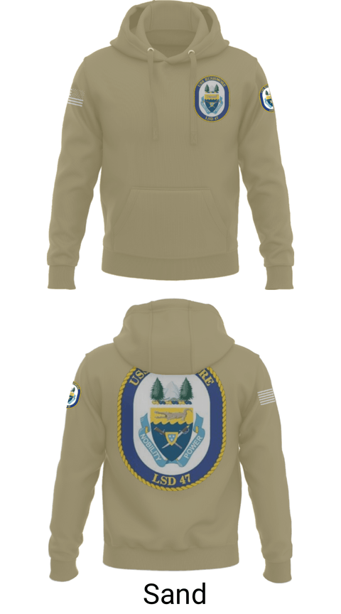 Hoodie, USS RUSHMORE, Navy, Teamtime, Team time, sublimation, custom sports apparel, team uniforms, spirit wear, spiritwear, sports uniforms, custom shirts, team store, custom team store, fundraiser sports, apparel fundraiser