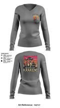 A/2135th GSAB “SMUGGLERS” 66831514 Women's Long Sleeve V-neck Shirt -1 108